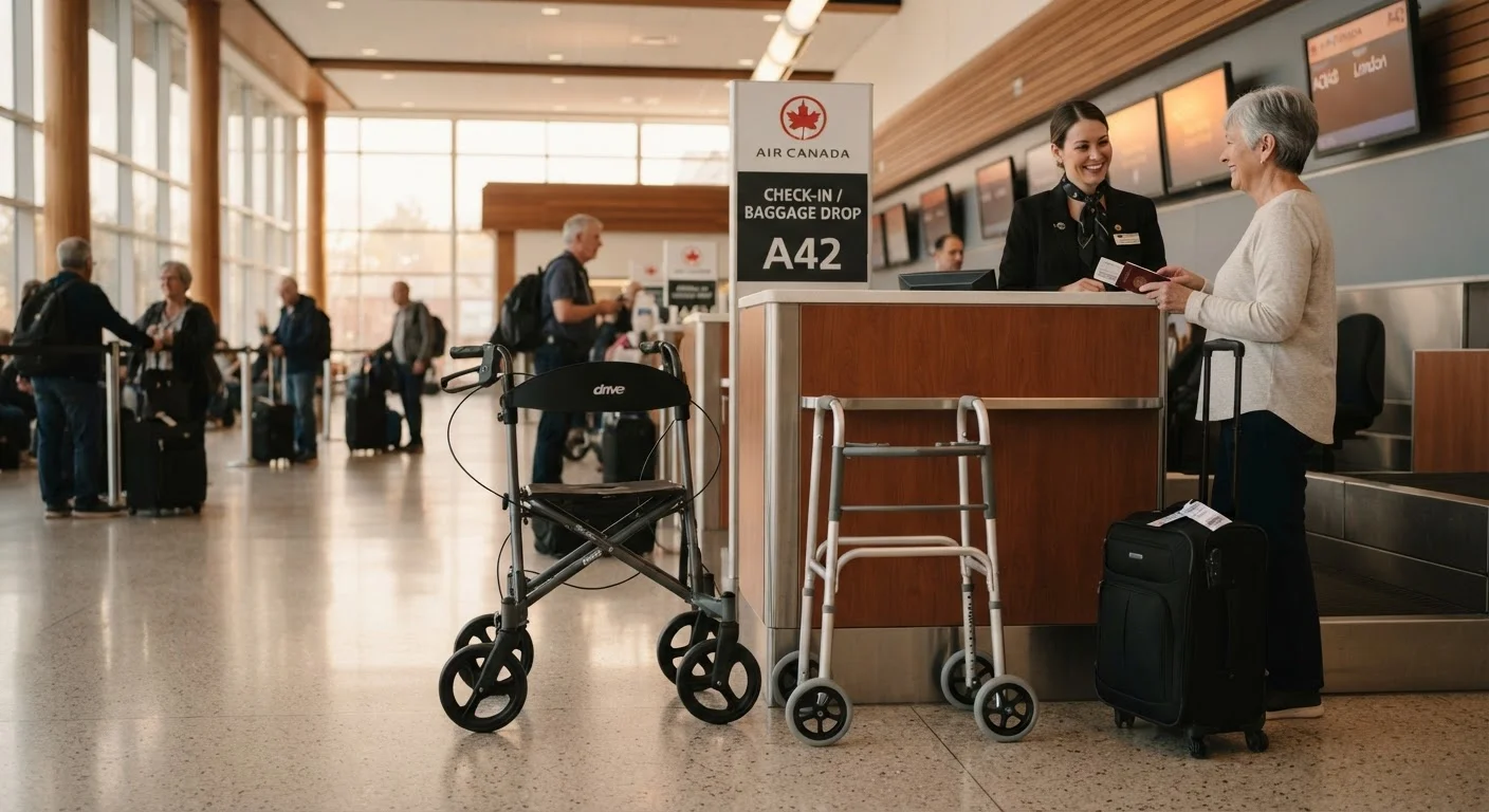 Mobility Aids on Planes: Folding Walkers, Rollators, and Power Wheelchairs