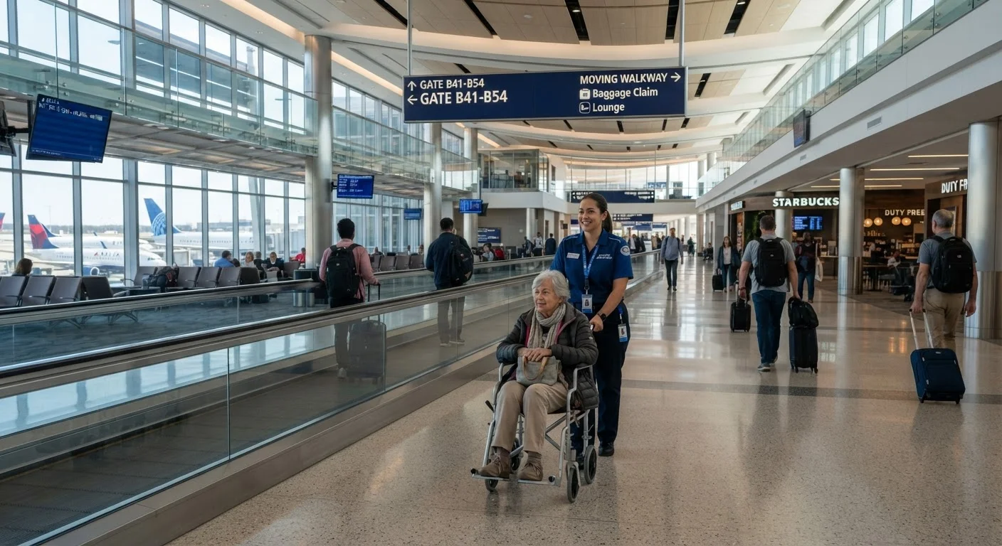 Navigating Large Airports When Mobility Is a Challenge