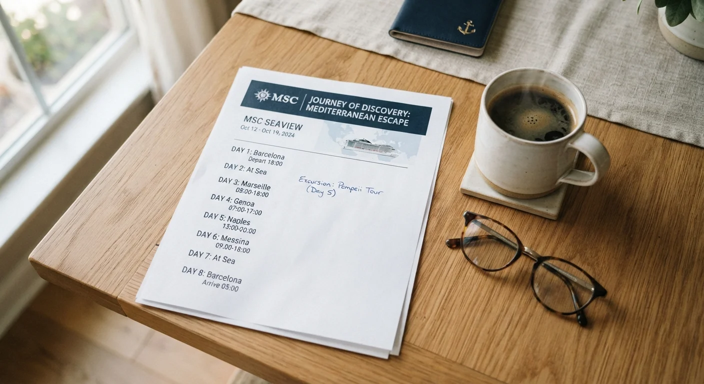 Reading a Cruise Itinerary: A Senior Traveller's Walkthrough