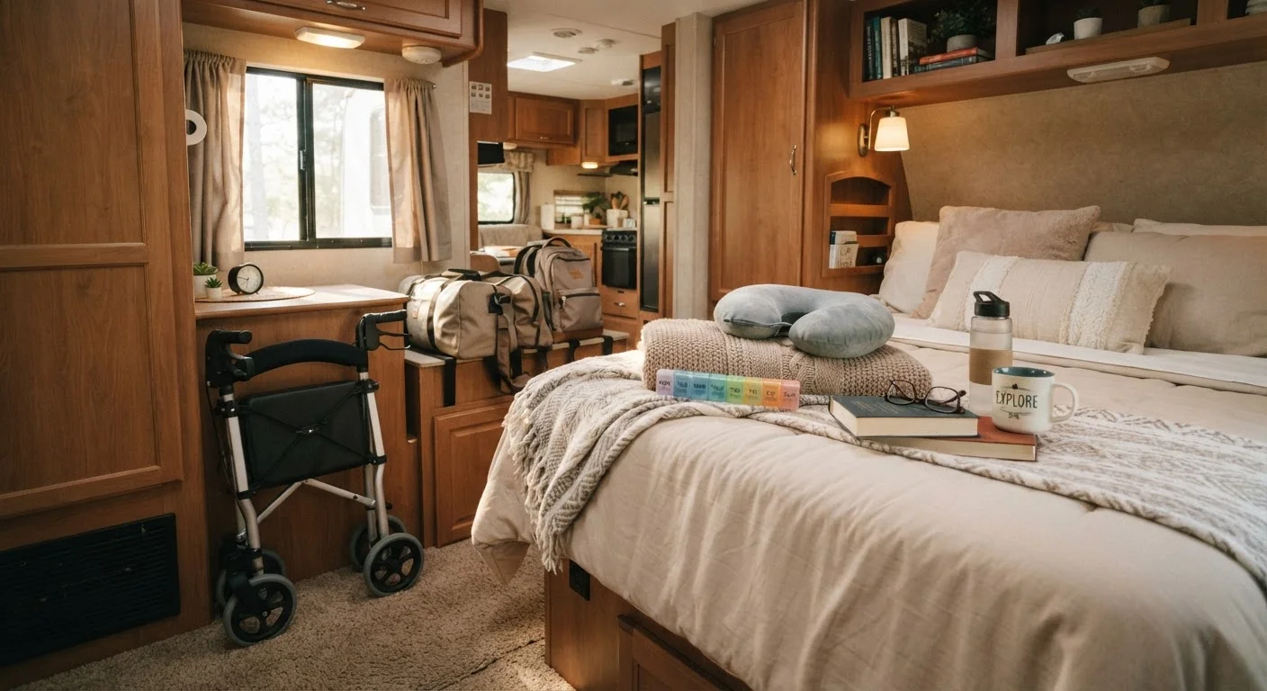 Senior RV Packing Guide: Comfort Essentials, Mobility Aids, and What to Leave Behind